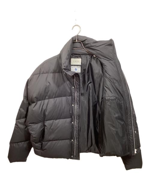 LiNoH（リノー）LiNoH (リノー) ヘムラウンド ダウンジャケット ブラック サイズ:SIZE 1(実寸をご確認下さい）の古着・服飾アイテム