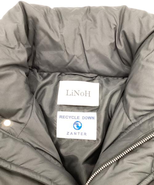 LiNoH（リノー）LiNoH (リノー) ヘムラウンド ダウンジャケット ブラック サイズ:SIZE 1(実寸をご確認下さい）の古着・服飾アイテム