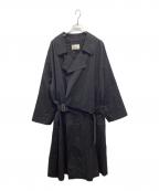 CIOTAシオタ）の古着「スビンコットンギャバジンタイロッケンコート」｜ブラック