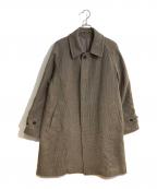 Phlannelフランネル）の古着「Arles Wool Tweed Coat/アルルウール ツイードコート」｜ブラウン
