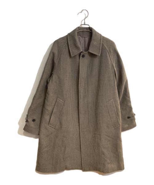 Phlannel（フランネル）Phlannel (フランネル) Arles Wool Tweed Coat/アルルウール ツイードコート ブラウン サイズ:4の古着・服飾アイテム
