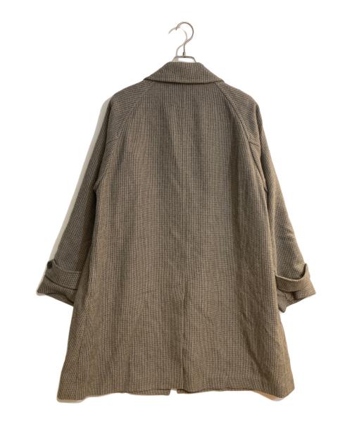 Phlannel（フランネル）Phlannel (フランネル) Arles Wool Tweed Coat/アルルウール ツイードコート ブラウン サイズ:4の古着・服飾アイテム