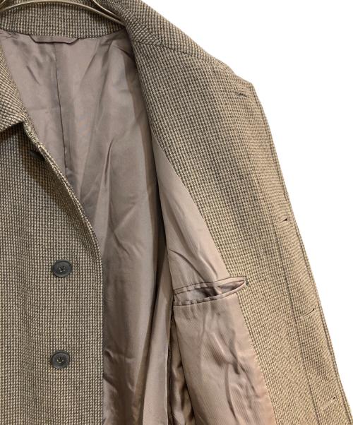 Phlannel（フランネル）Phlannel (フランネル) Arles Wool Tweed Coat/アルルウール ツイードコート ブラウン サイズ:4の古着・服飾アイテム