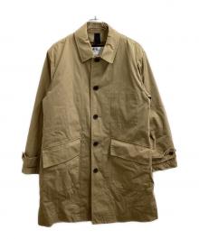 MHL（エムエイチエル）の古着「PROOFED COTTON NYLON TWILL COAT / ステンカラーコート / ダウンライナー付き 」｜ベージュ