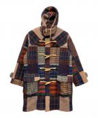 C-SEVENTEENシーセブンティーン）の古着「チェックダッフルコート」｜マルチカラー