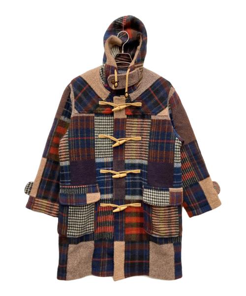 C-SEVENTEEN（シーセブンティーン）C-SEVENTEEN (シーセブンティーン) チェックダッフルコート マルチカラー サイズ:Mの古着・服飾アイテム