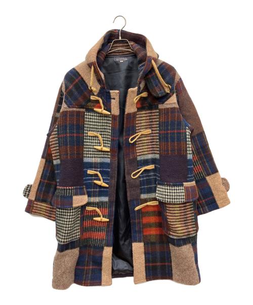 C-SEVENTEEN（シーセブンティーン）C-SEVENTEEN (シーセブンティーン) チェックダッフルコート マルチカラー サイズ:Mの古着・服飾アイテム