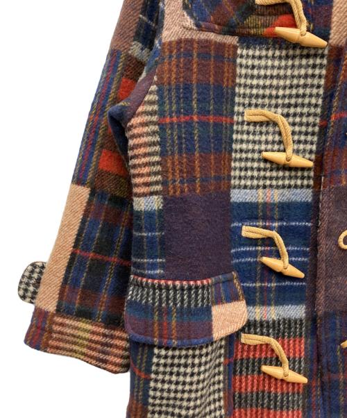 C-SEVENTEEN（シーセブンティーン）C-SEVENTEEN (シーセブンティーン) チェックダッフルコート マルチカラー サイズ:Mの古着・服飾アイテム