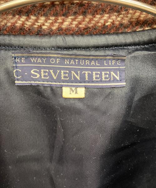 C-SEVENTEEN（シーセブンティーン）C-SEVENTEEN (シーセブンティーン) チェックダッフルコート マルチカラー サイズ:Mの古着・服飾アイテム