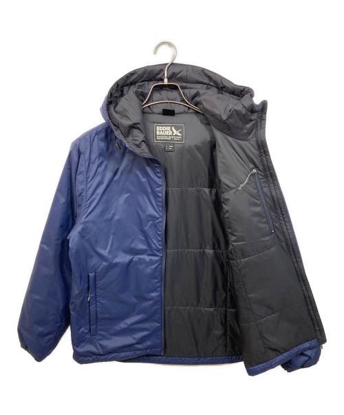 Eddie Bauer（エディーバウアー）Eddie Bauer (エディーバウアー) プリマロフト フーディ ネイビー サイズ:SIZE Mの古着・服飾アイテム