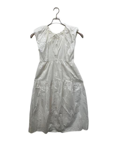 CLANE（クラネ）CLANE (クラネ) BROAD SHOULDER ONE PIECE ホワイト サイズ:1の古着・服飾アイテム