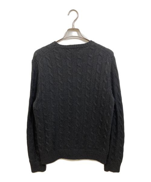 POLO RALPH LAUREN（ポロ・ラルフローレン）POLO RALPH LAUREN (ポロ・ラルフローレン) コットンケーブルニット グレー サイズ:SIZE Mの古着・服飾アイテム