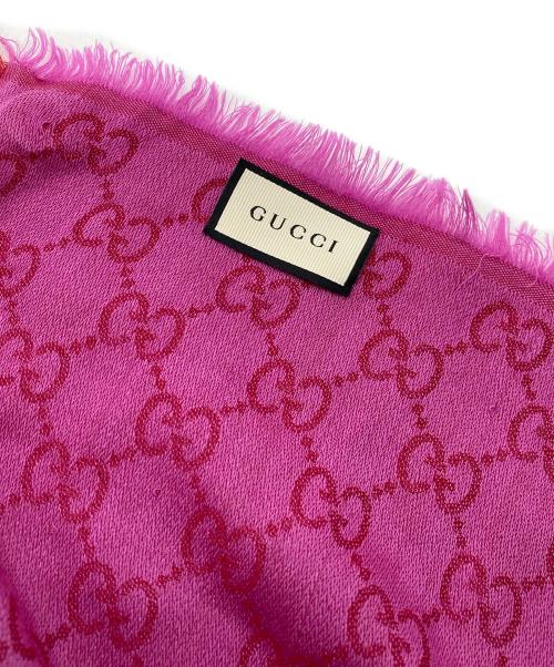GUCCI（グッチ）GUCCI (グッチ) GG柄大判ストール パープルの古着・服飾アイテム