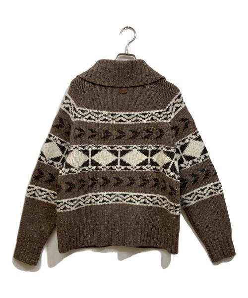 LEVI'S（リーバイス）LEVI'S (リーバイス) Fairisle カーディガン ブラウン サイズ:SIZE XSの古着・服飾アイテム