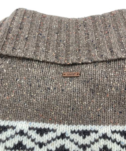 LEVI'S（リーバイス）LEVI'S (リーバイス) Fairisle カーディガン ブラウン サイズ:SIZE XSの古着・服飾アイテム