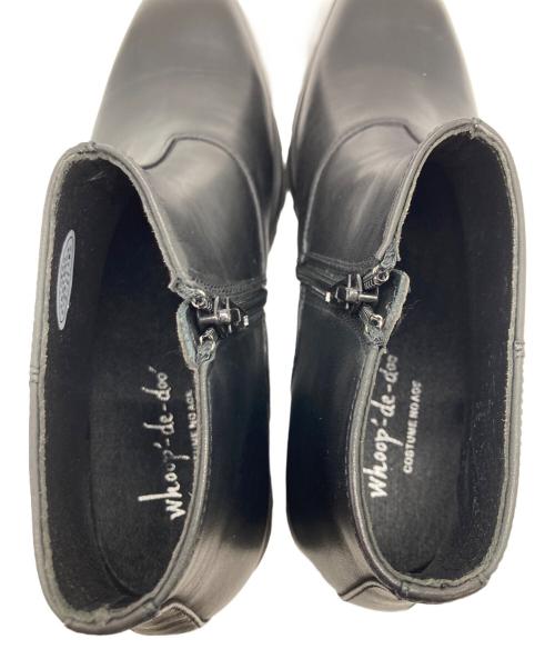 Whoop-de-doo（フープディドゥ）Whoop-de-doo (フープディドゥ) サイドジップブーツ ブラック サイズ:SIZE 40の古着・服飾アイテム