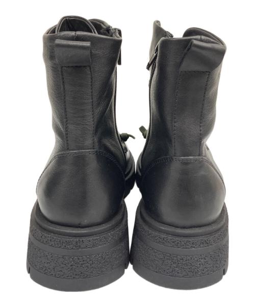 BUENO（ブエノ）bueno (ブエノ) レースアップショートブーツ ブラック サイズ:SIZE38の古着・服飾アイテム