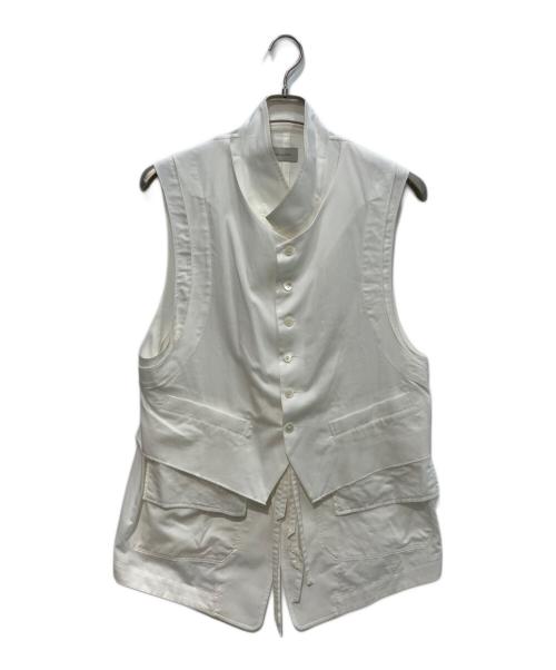 BED J.W. FORD（ベッドフォード）BED J.W. FORD (ベッドフォード) Layered Vest　 ホワイト サイズ:1の古着・服飾アイテム