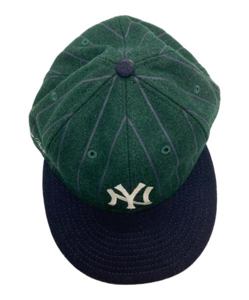Aime Leon Dore（エメ レオン ドレ）Aime Leon Dore (エメ レオン ドレ) New Era (ニューエラ) 6パネルキャップ グリーン×ネイビーの古着・服飾アイテム