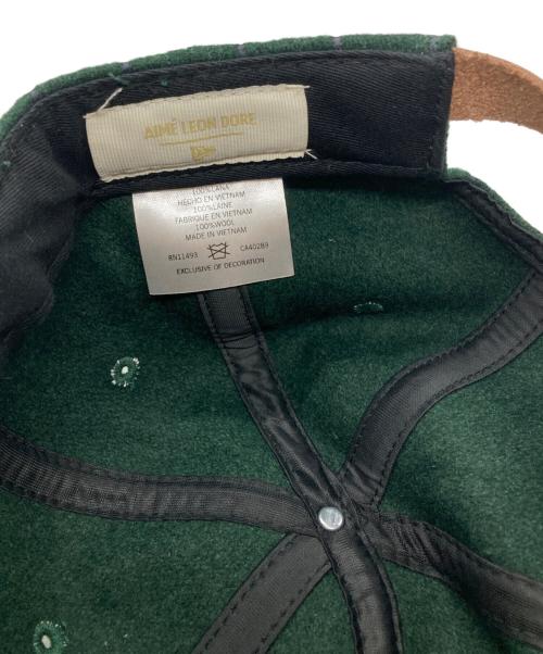 Aime Leon Dore（エメ レオン ドレ）Aime Leon Dore (エメ レオン ドレ) New Era (ニューエラ) 6パネルキャップ グリーン×ネイビーの古着・服飾アイテム