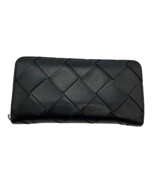 BOTTEGA VENETA（ボッテガベネタ）BOTTEGA VENETA (ボッテガベネタ) カセット ジップアラウンドウォレット ブラックの古着・服飾アイテム