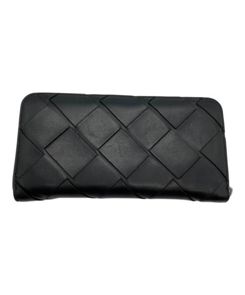 BOTTEGA VENETA（ボッテガベネタ）BOTTEGA VENETA (ボッテガベネタ) カセット ジップアラウンドウォレット ブラックの古着・服飾アイテム