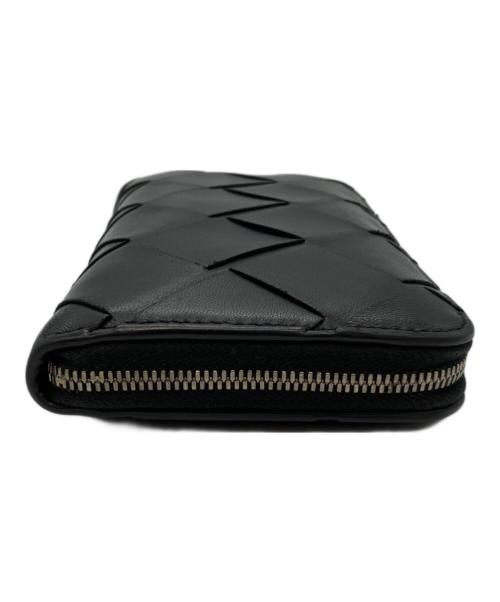 BOTTEGA VENETA（ボッテガベネタ）BOTTEGA VENETA (ボッテガベネタ) カセット ジップアラウンドウォレット ブラックの古着・服飾アイテム