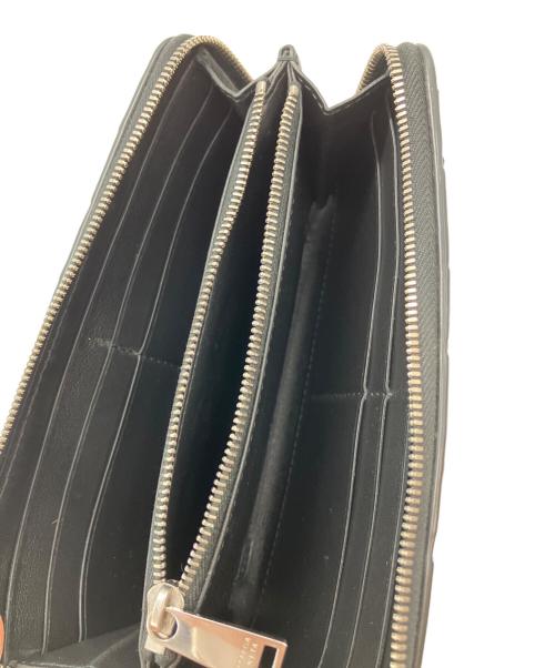 BOTTEGA VENETA（ボッテガベネタ）BOTTEGA VENETA (ボッテガベネタ) カセット ジップアラウンドウォレット ブラックの古着・服飾アイテム