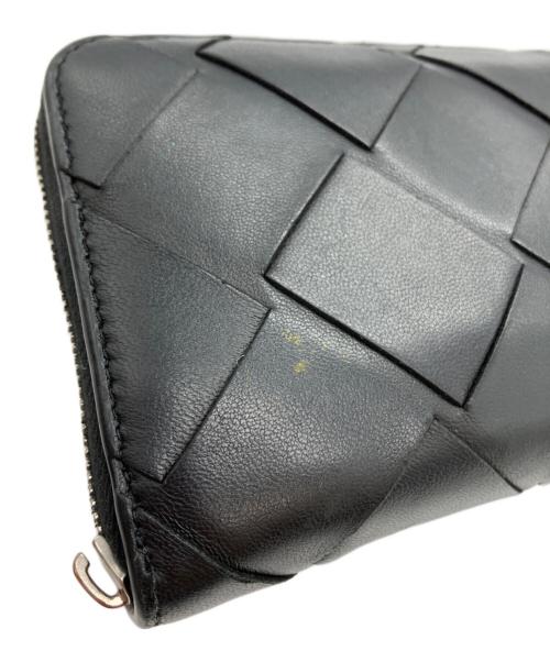 BOTTEGA VENETA（ボッテガベネタ）BOTTEGA VENETA (ボッテガベネタ) カセット ジップアラウンドウォレット ブラックの古着・服飾アイテム