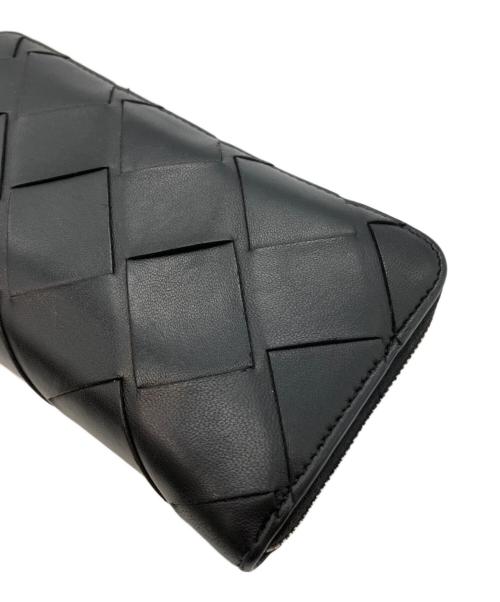 BOTTEGA VENETA（ボッテガベネタ）BOTTEGA VENETA (ボッテガベネタ) カセット ジップアラウンドウォレット ブラックの古着・服飾アイテム