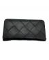 BOTTEGA VENETA (ボッテガベネタ) カセット ジップアラウンドウォレット ブラック：10000円