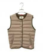 VINCENT ET MIREILLEヴァンソンエミレイユ）の古着「ステッチレス ダウン ベスト」｜ブラウン