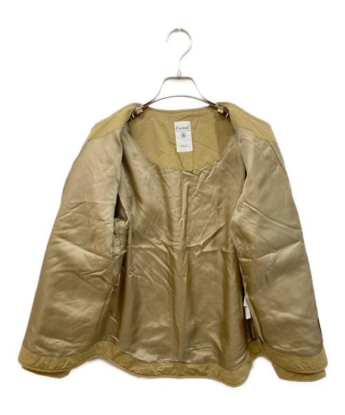 ORCIVAL（オーシバル）ORCIVAL (オーシバル) コットンキルトカラーレスジャケット ベージュ サイズ:SIZE 2の古着・服飾アイテム