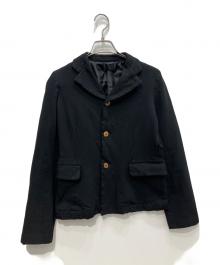 COMME des GARCONS COMME des GARCONS（コムデギャルソン コムデギャルソン）の古着「ポリ縮絨テーラードジャケット　AD2009」｜ブラック