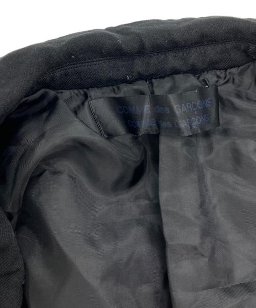COMME des GARCONS COMME des GARCONS（コムデギャルソン コムデギャルソン）COMME des GARCONS COMME des GARCONS (コムデギャルソン コムデギャルソン) ポリ縮絨テーラードジャケット　AD2009 ブラック サイズ:XSの古着・服飾アイテム