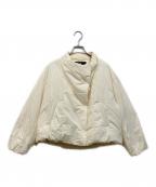 nano・universeナノ・ユニバース）の古着「ハイネック ショート ジャケット」｜アイボリー