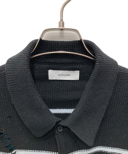 THE JEAN PIERRE（ジャンピエール）the jean pierre (ジャンピエール) GRUNGE DESTROY KNIT SHIRT／グランジ デストロイ ニット シャツ マルチカラー サイズ:48の古着・服飾アイテム