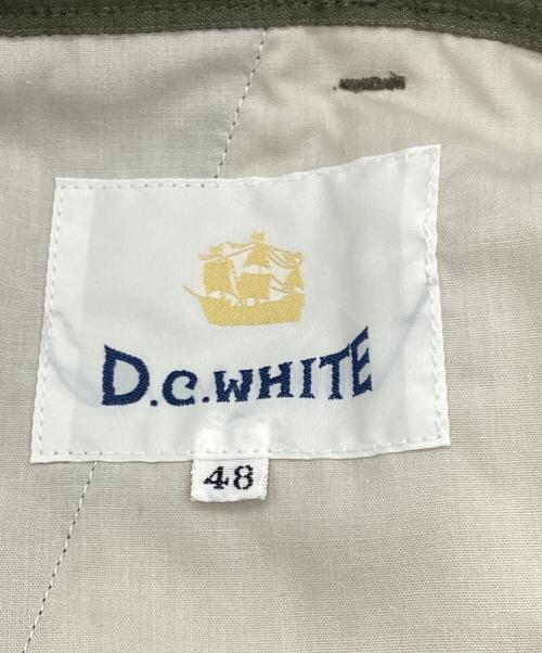 D.C.WHITE（ディーシーホワイト）D.C.WHITE (ディーシーホワイト) タックパンツ オリーブ サイズ:48の古着・服飾アイテム
