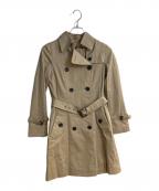 BLUE LABEL CRESTBRIDGEブルーレーベルクレストブリッジ）の古着「チェックライナー付きトレンチコート」｜ベージュ
