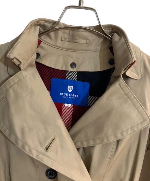 BLUE LABEL CRESTBRIDGE（ブルーレーベルクレストブリッジ）BLUE LABEL CRESTBRIDGE (ブルーレーベルクレストブリッジ) チェックライナー付きトレンチコート ベージュ サイズ:34の古着・服飾アイテム