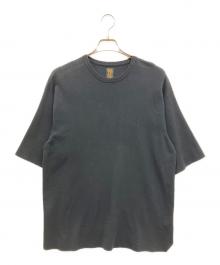 BATONER（バトナ―）の古着「32G SMOOTH KNIT CREW NECK T-SHIRT」｜ブラック