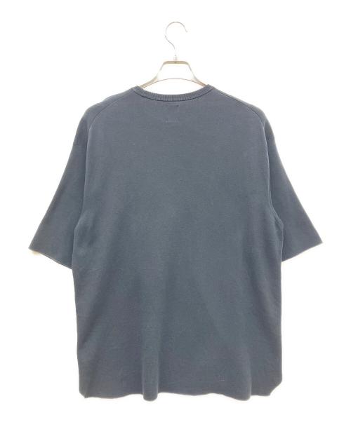 BATONER（バトナ―）BATONER (バトナ―) 32G SMOOTH KNIT CREW NECK T-SHIRT ブラック サイズ:３の古着・服飾アイテム