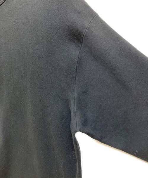 BATONER（バトナ―）BATONER (バトナ―) 32G SMOOTH KNIT CREW NECK T-SHIRT ブラック サイズ:３の古着・服飾アイテム