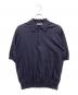 KAPTAIN SUNSHINE（キャプテンサンシャイン）の古着「Cotton Knit Polo Shirt」｜ネイビー