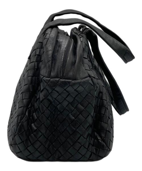 BOTTEGA VENETA（ボッテガベネタ）BOTTEGA VENETA (ボッテガベネタ) ミニボストンバッグ ブラックの古着・服飾アイテム