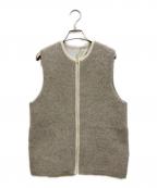 UNITED ARROWSユナイテッドアローズ）の古着「フォックスカシミヤ ジップ ベスト」｜ベージュ