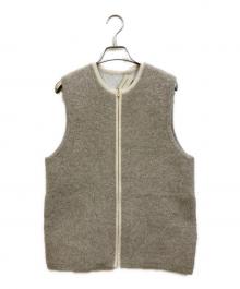 UNITED ARROWS（ユナイテッドアローズ）の古着「フォックスカシミヤ ジップ ベスト」｜ベージュ