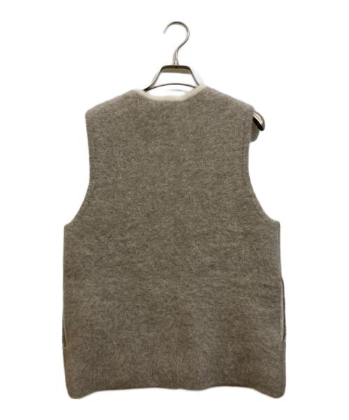 UNITED ARROWS（ユナイテッドアローズ）UNITED ARROWS (ユナイテッドアローズ) フォックスカシミヤ ジップ ベスト ベージュ サイズ:Freeの古着・服飾アイテム