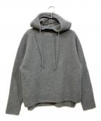 DRESSTERIORドレステリア）の古着「カシミヤブレンドフードニット」｜グレー