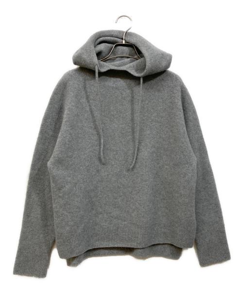 DRESSTERIOR（ドレステリア）DRESSTERIOR (ドレステリア) カシミヤブレンドフードニット グレー サイズ:36の古着・服飾アイテム